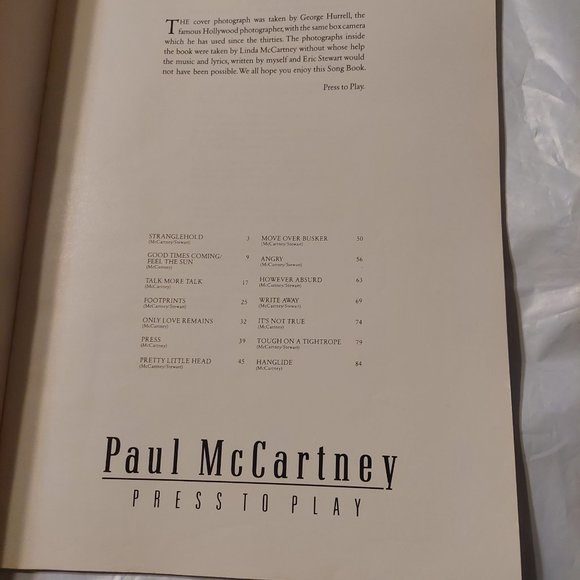 Paul McCartney press to play book - Picture 5 of 9